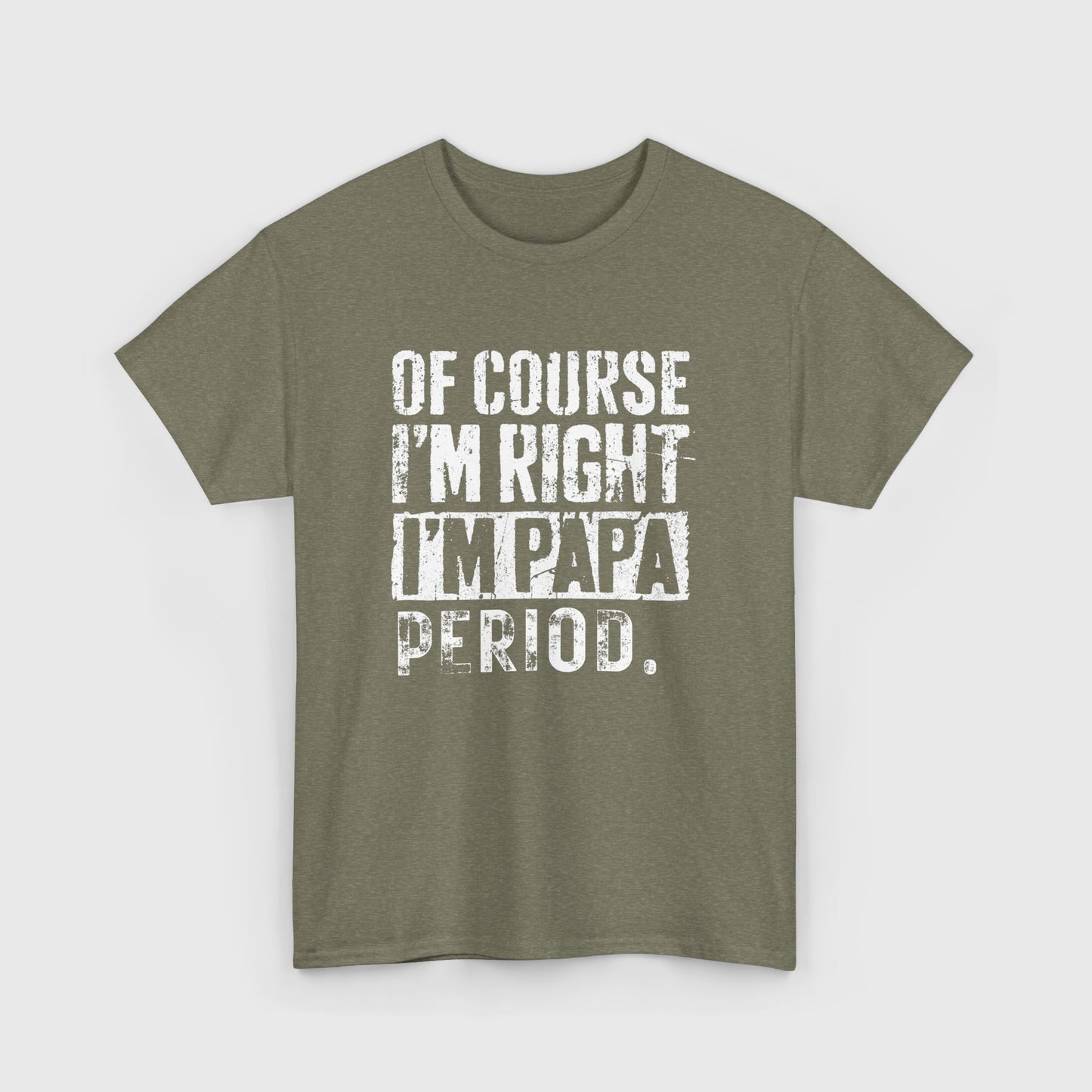 Funny Dad Shirt – OF COURSE I'M RIGHT I'M PAPA. Period.