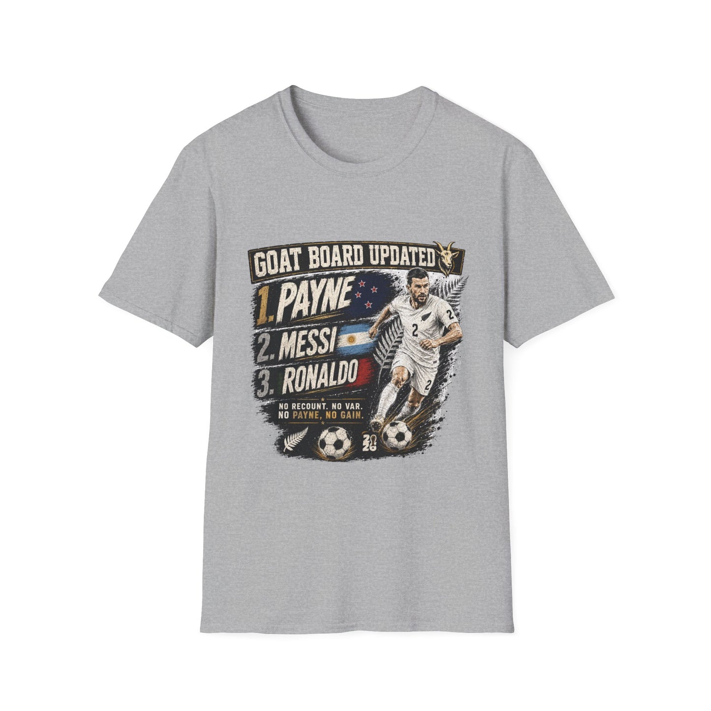 Tim Payne World Cup 2026 GOAT Supporter Tee | Unisex New Zealand Football Fan Shirt
