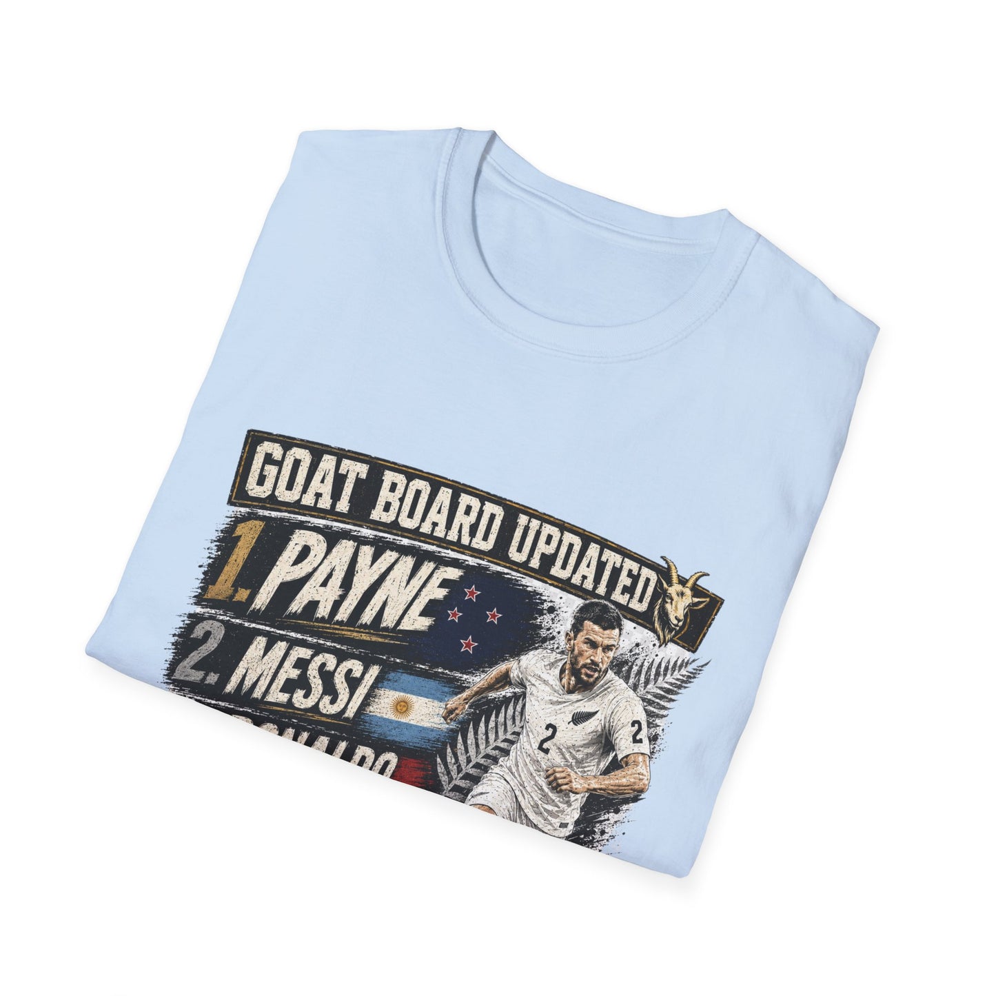 Tim Payne World Cup 2026 GOAT Supporter Tee | Unisex New Zealand Football Fan Shirt