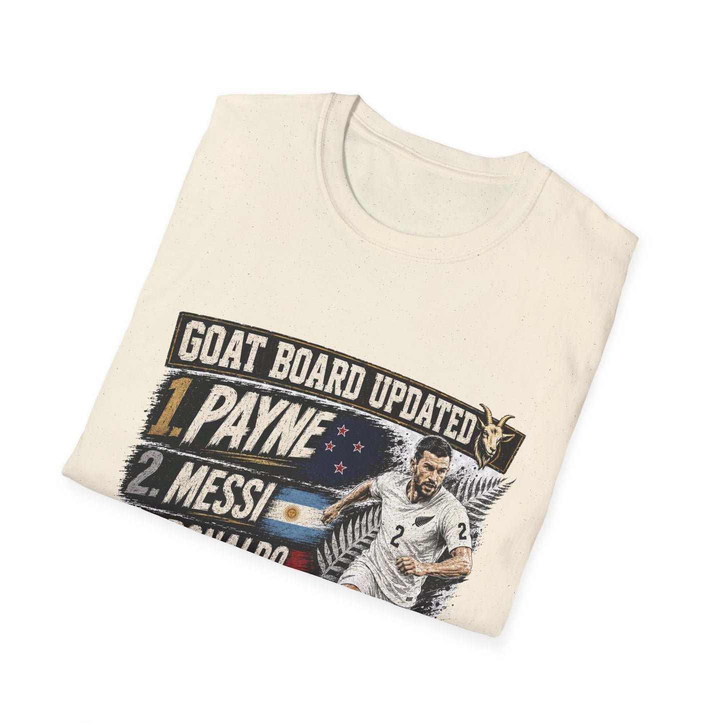 Tim Payne World Cup 2026 GOAT Supporter Tee | Unisex New Zealand Football Fan Shirt