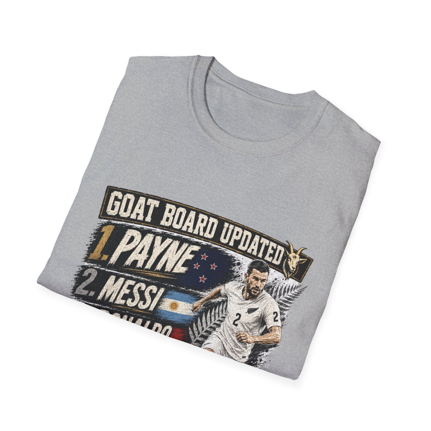 Tim Payne World Cup 2026 GOAT Supporter Tee | Unisex New Zealand Football Fan Shirt